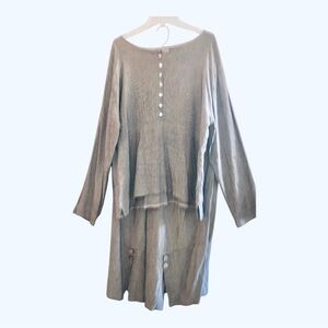 Kokoon Dress Sz Large Black White Houndstooth Long Sleeve Top Skirt Rayon Blend